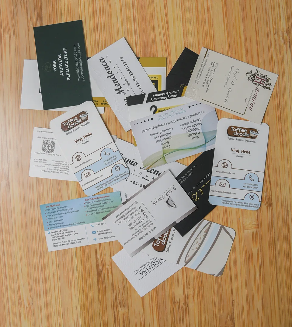 Visiting cards printed by Net Global