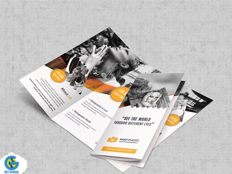 Trifold brochure print